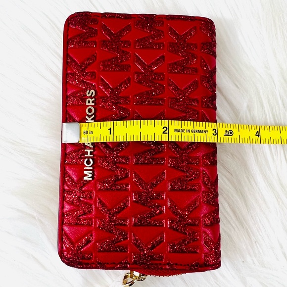 Michael Kors Jet Set Small Zip Around Card Case Wallet - Picture 13 of 14